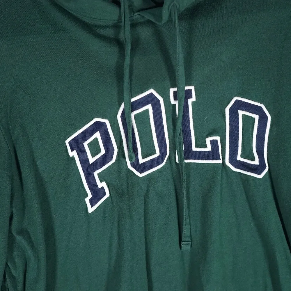 Polo Ralph Lauren Spellout Hoodie Green Medium